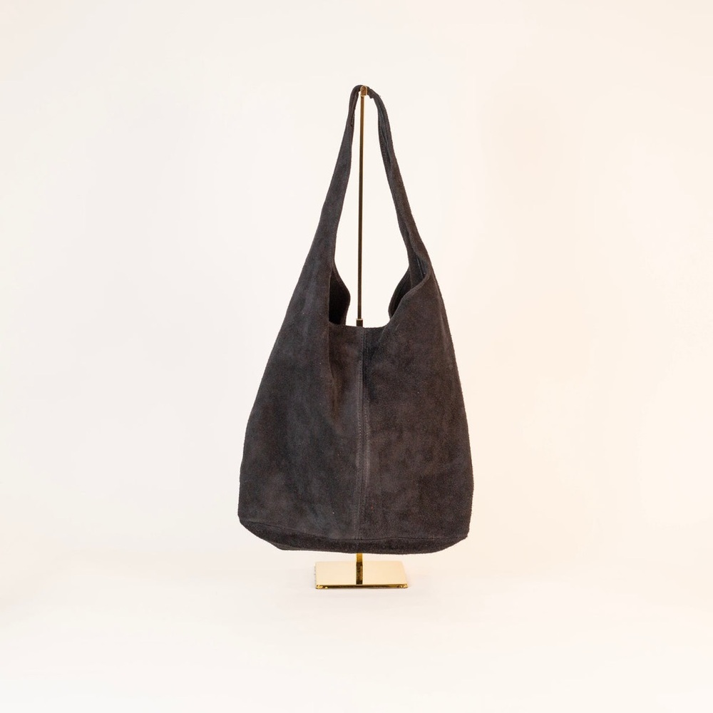 Oh Goodie / Good Neighbour / Black Suede Tote Bag